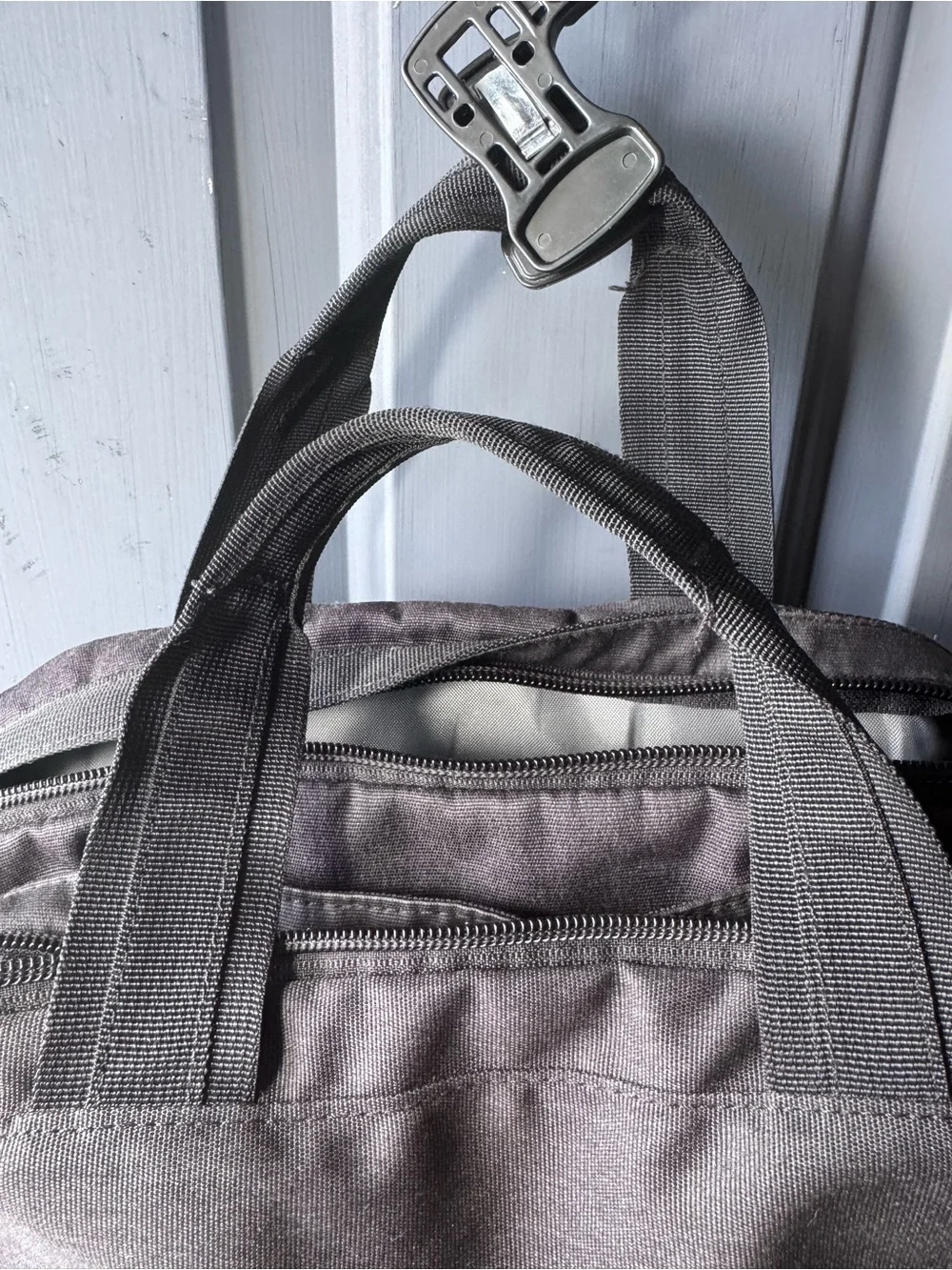 The North Face Mini Crevasse Black Backpack with Dual Front Pouches